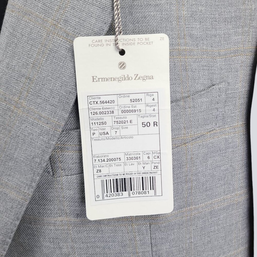 Ermenegildo Zegna 40R Wool 2 Button Sport Coat Blazer - Picture 13 of 16